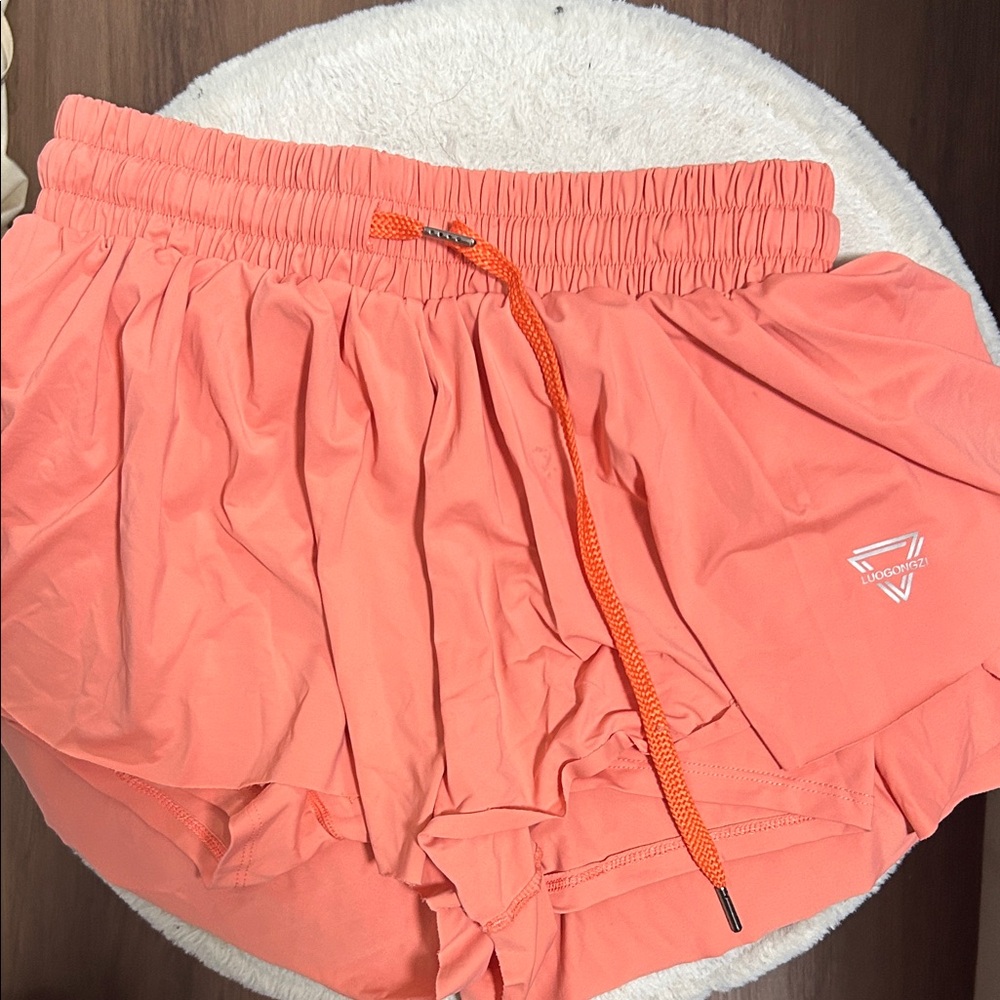 Vibrant Coral Women's Shorts